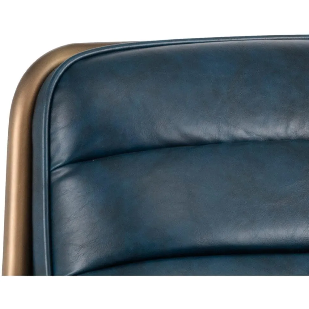 Lincoln Lounge Chair, Vintage Blue