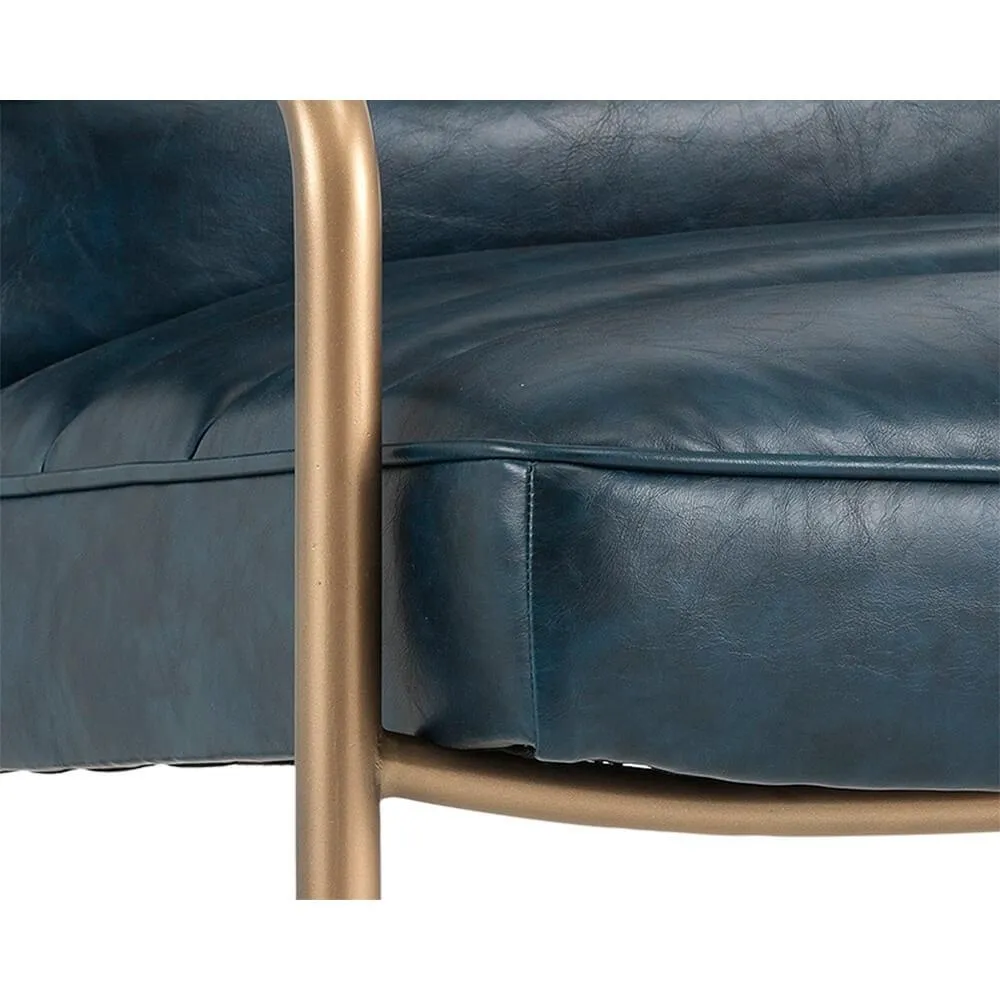 Lincoln Lounge Chair, Vintage Blue