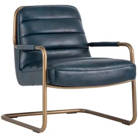 Lincoln Lounge Chair, Vintage Blue