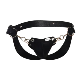 Male Basics Dngeon Snap Ring Mounted Penis Cup Jockstrap Mamba One Size