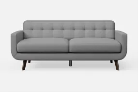 Marsela 2 Seater Sofa Grey Leather
