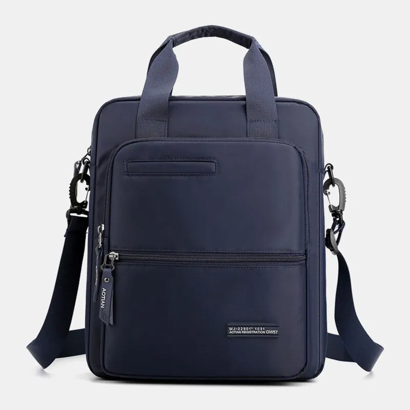 Men Oxford Cloth Large Capacity Waterproof Multi-carry Multi-purpose 13 Inch Laptop Bag Briefcase Shoulder Crossbody