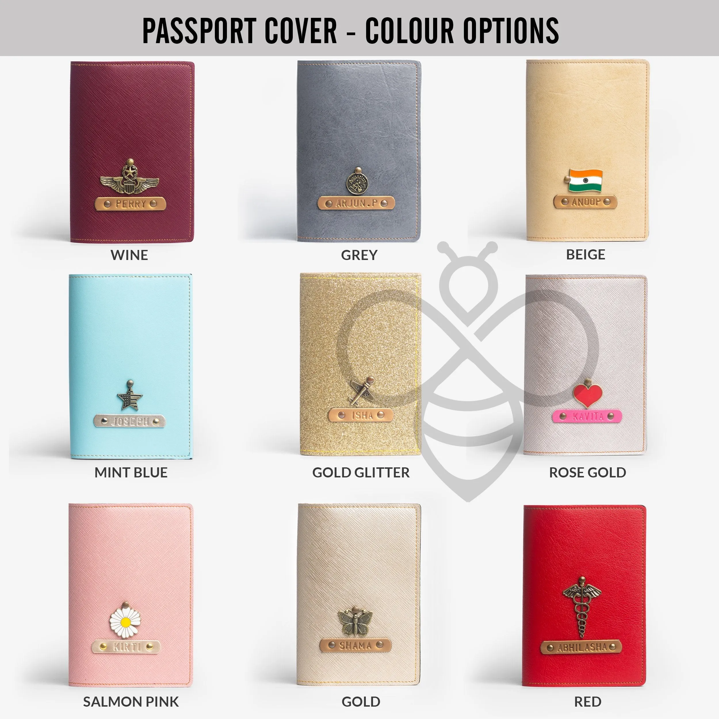 Mr & Mrs Personalised Couple Passport Covers