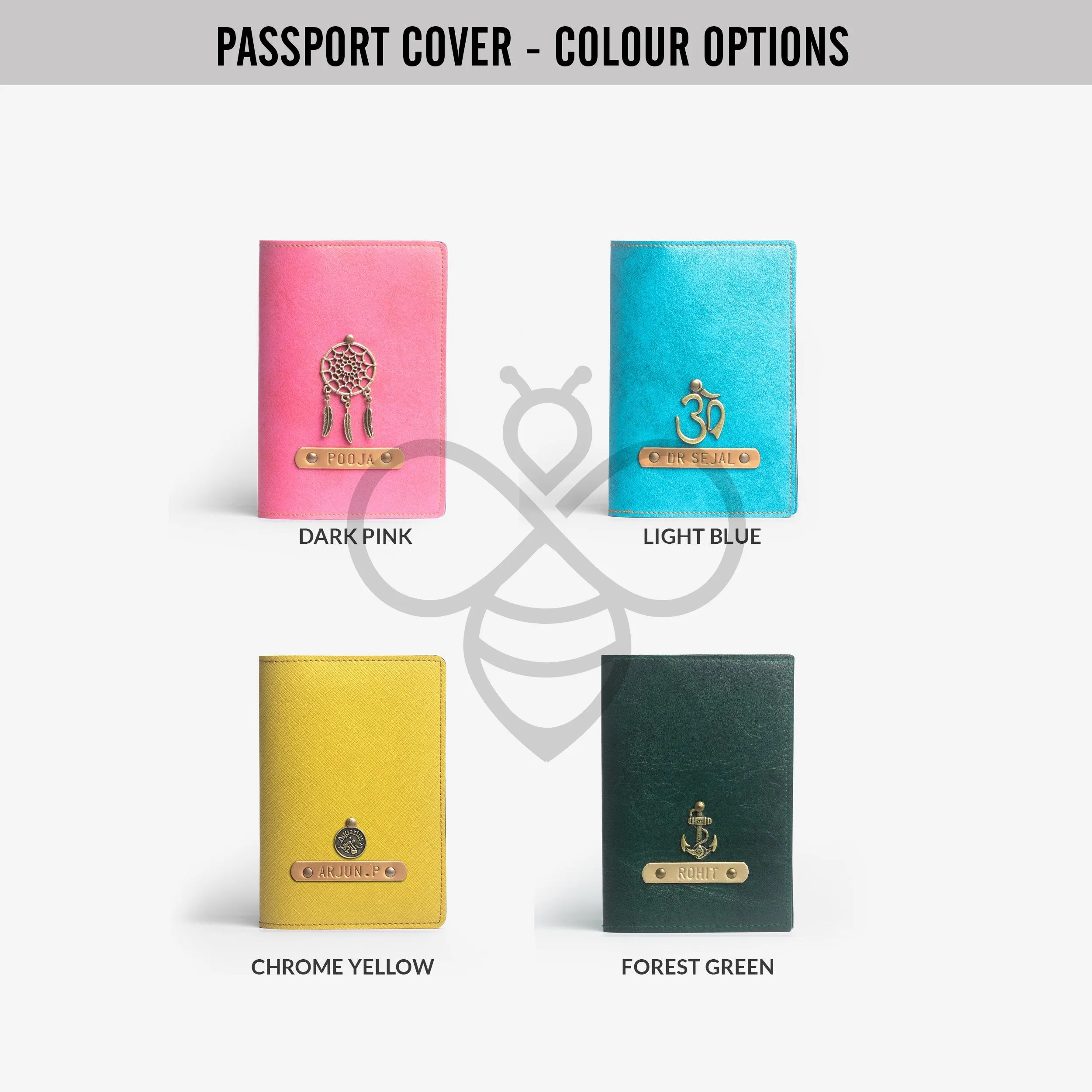 Mr & Mrs Personalised Couple Passport Covers