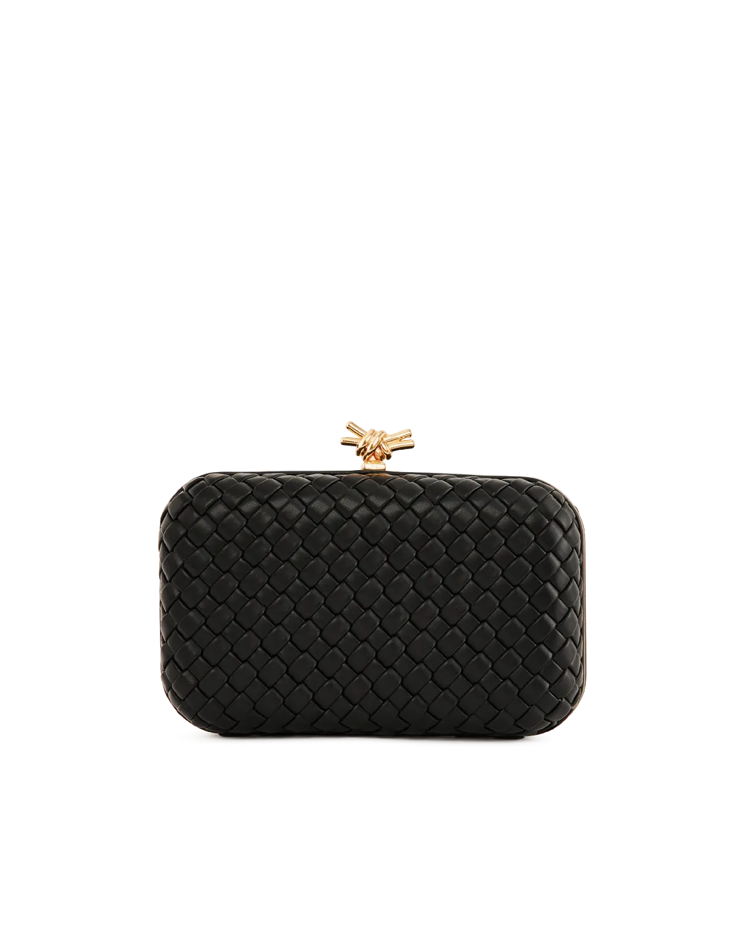 NEVEAH WOVEN CLUTCH - BLACK