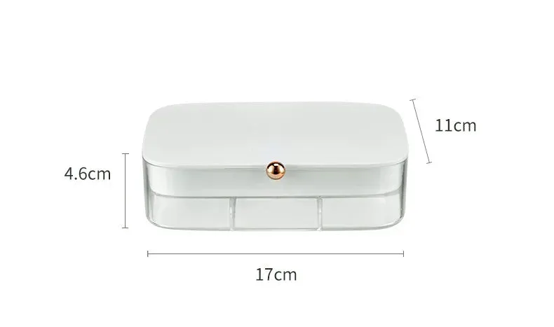 New Designed Plastic Jewelry Organizer Display Travel Portable Jewelry Box Storage Organizer Earring Ring Necklace Holder