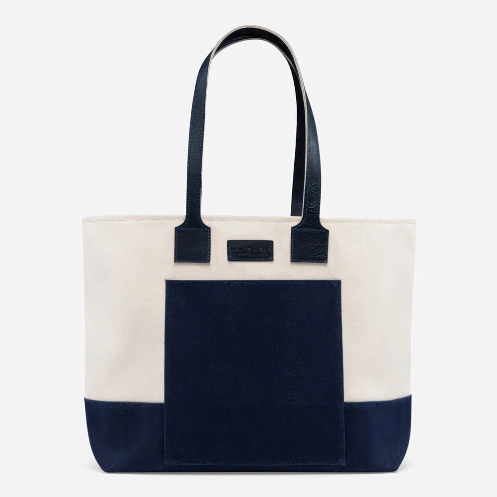 Organic Cotton Tote Bag in Navy