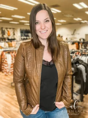 *Outlet* Jolene Moto Jacket (Camel)
