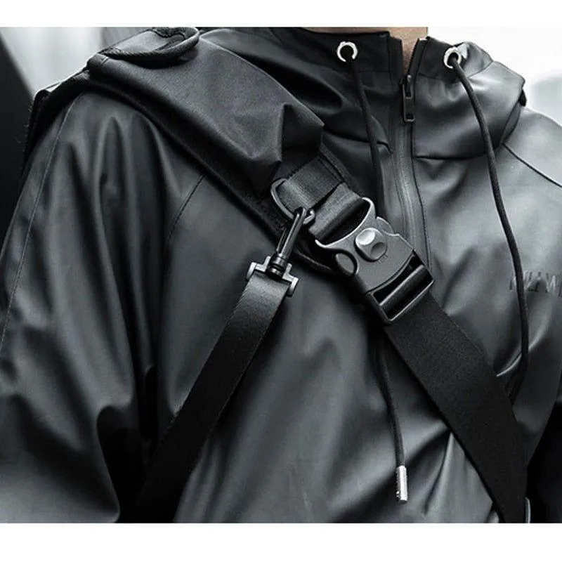 Oxford  Black Cool Backpack - RZ235 Streetwear Bag For Men