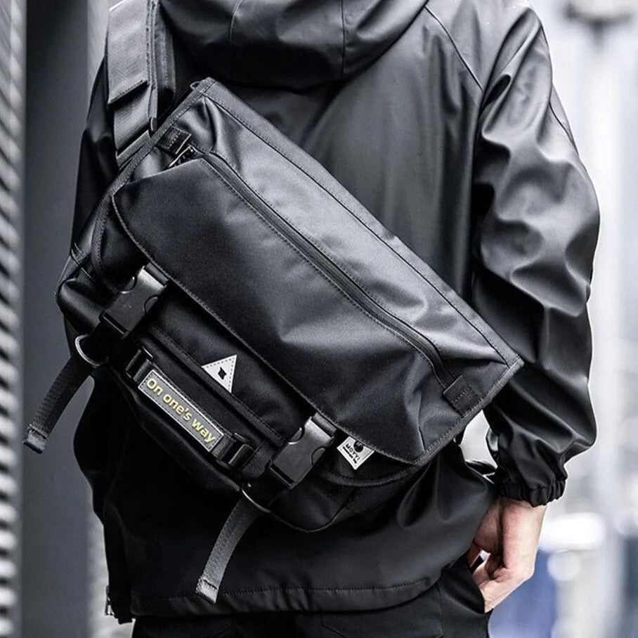 Oxford  Black Cool Backpack - RZ235 Streetwear Bag For Men