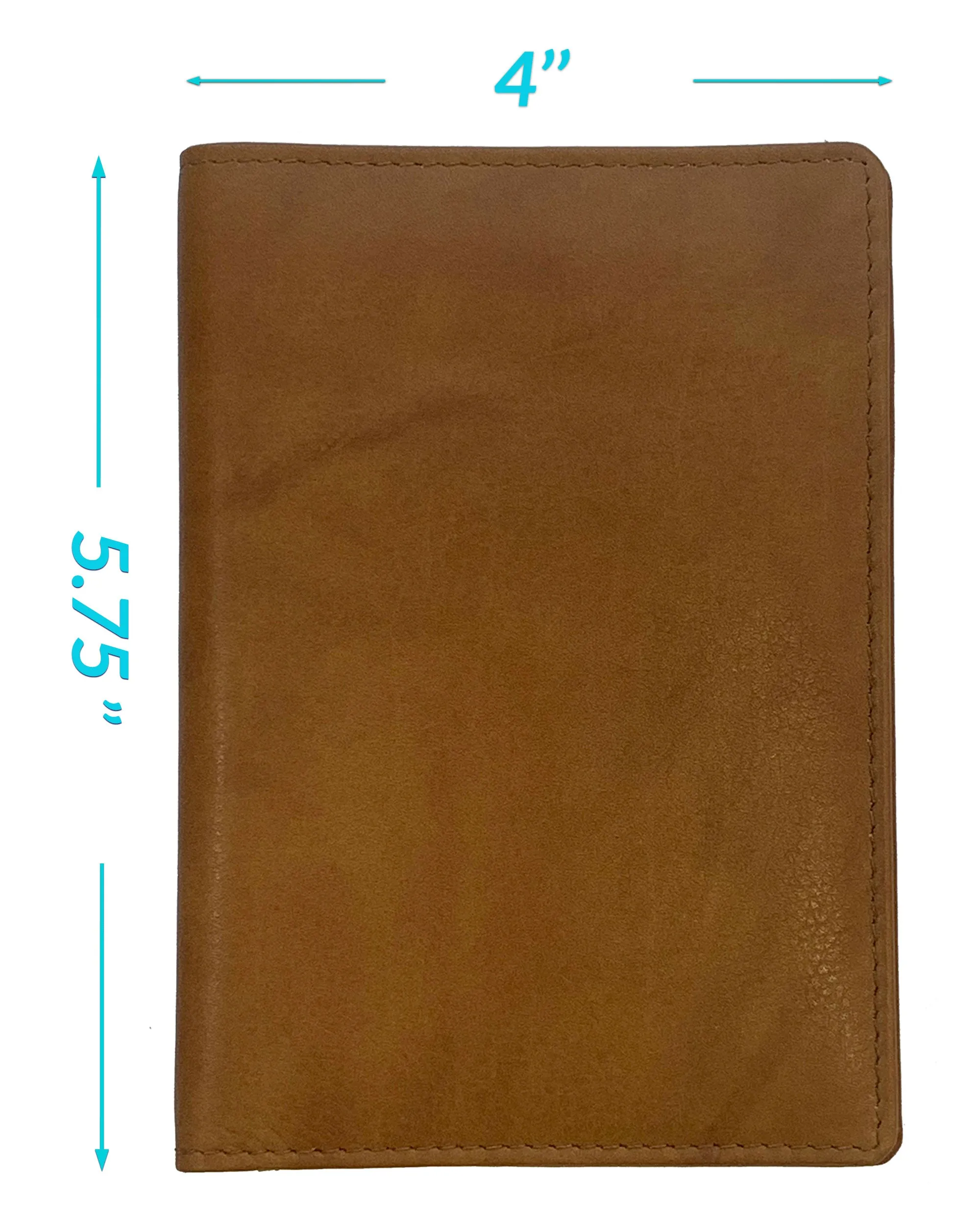 Personalized Monogrammed Leather RFID Passport Wallet and Luggage Tag