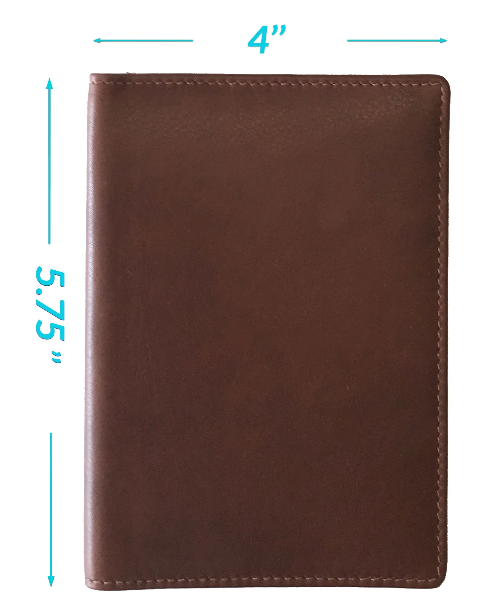 Personalized Monogrammed Leather RFID Passport Wallet and Luggage Tag