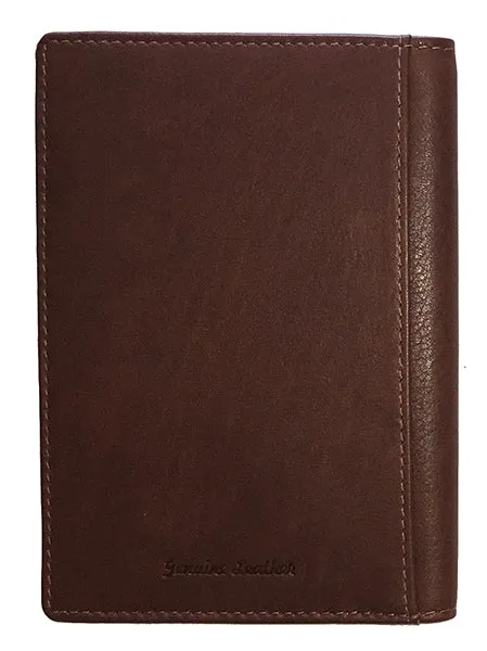 Personalized Monogrammed Leather RFID Passport Wallet and Luggage Tag
