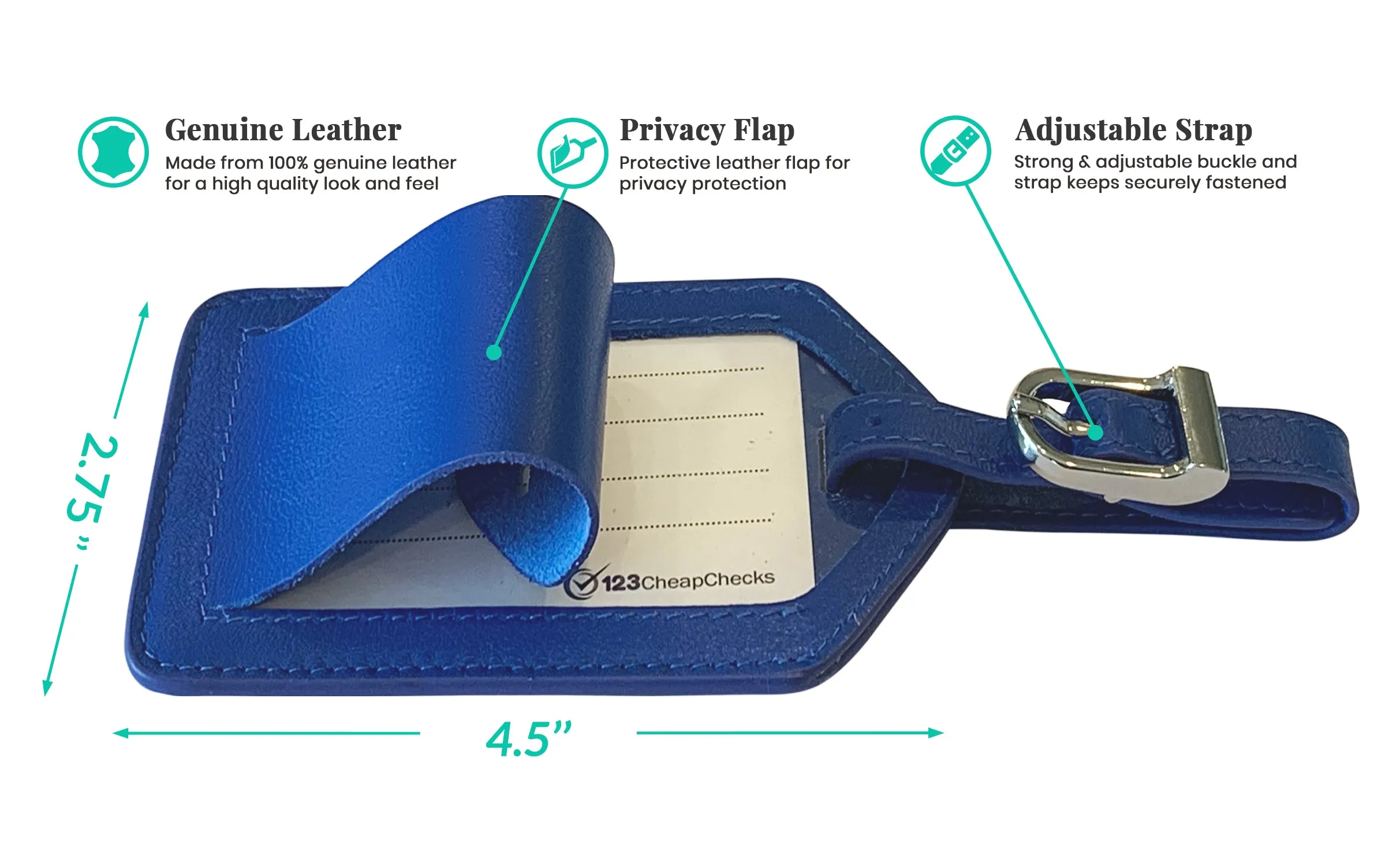 Personalized Monogrammed Leather RFID Passport Wallet and Luggage Tag