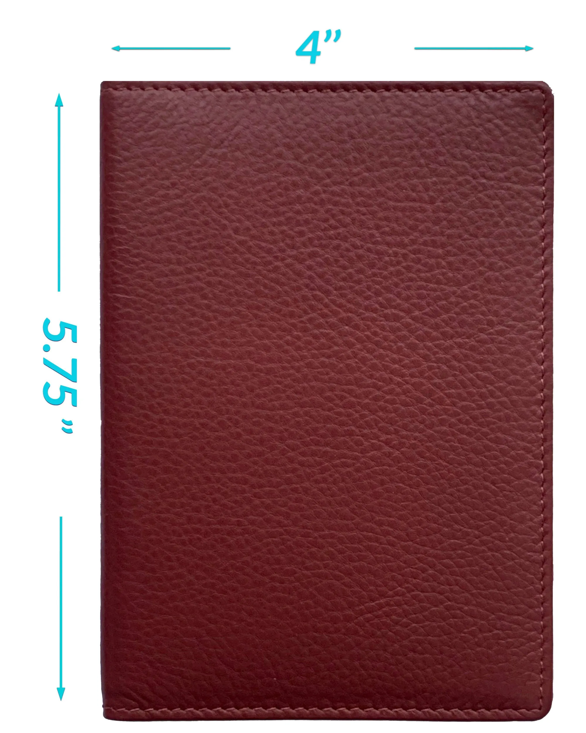 Personalized Monogrammed Leather RFID Passport Wallet and Luggage Tag