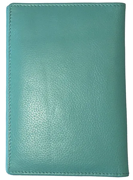 Personalized Monogrammed Leather RFID Passport Wallet and Luggage Tag