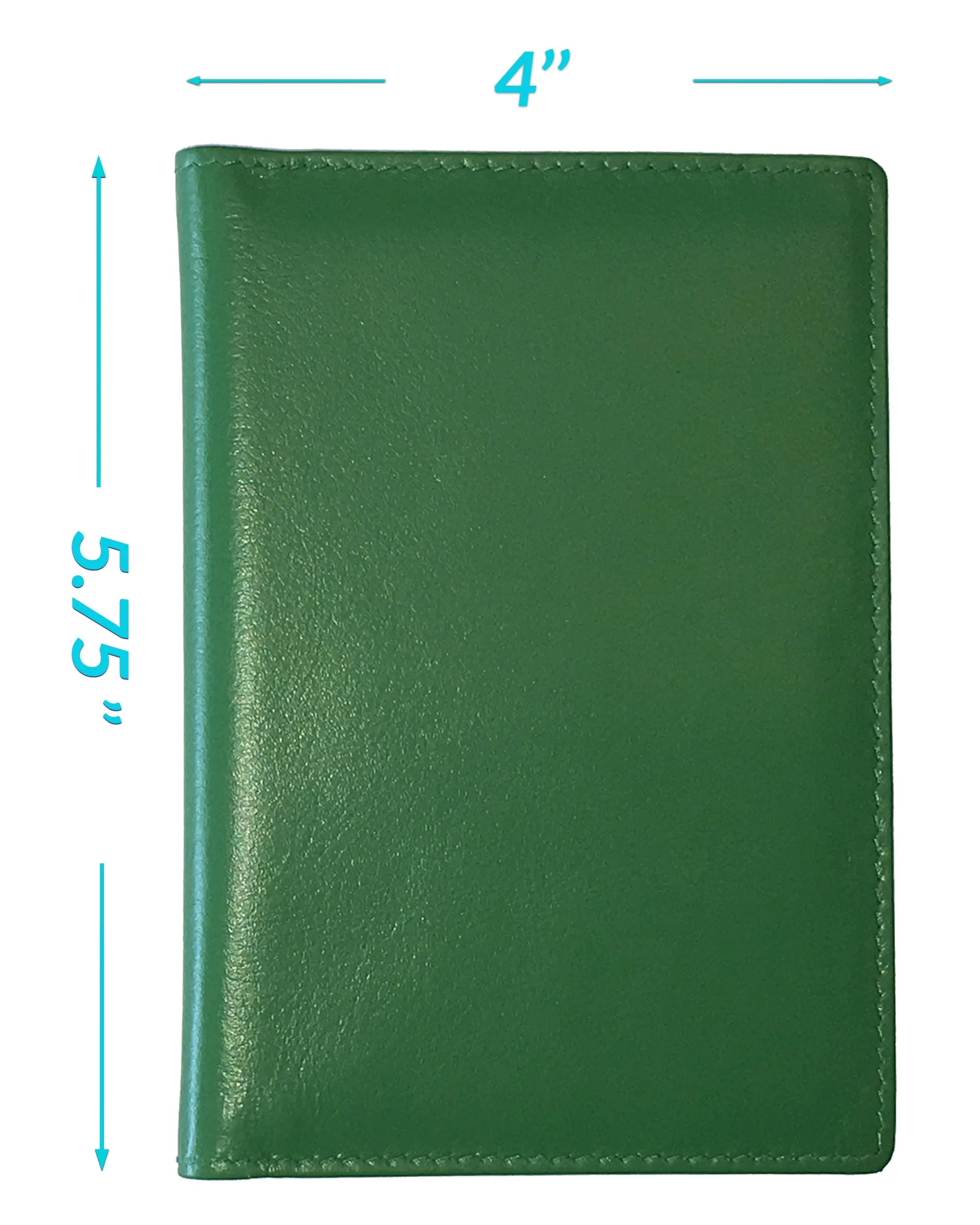 Personalized Monogrammed Leather RFID Passport Wallet and Luggage Tag