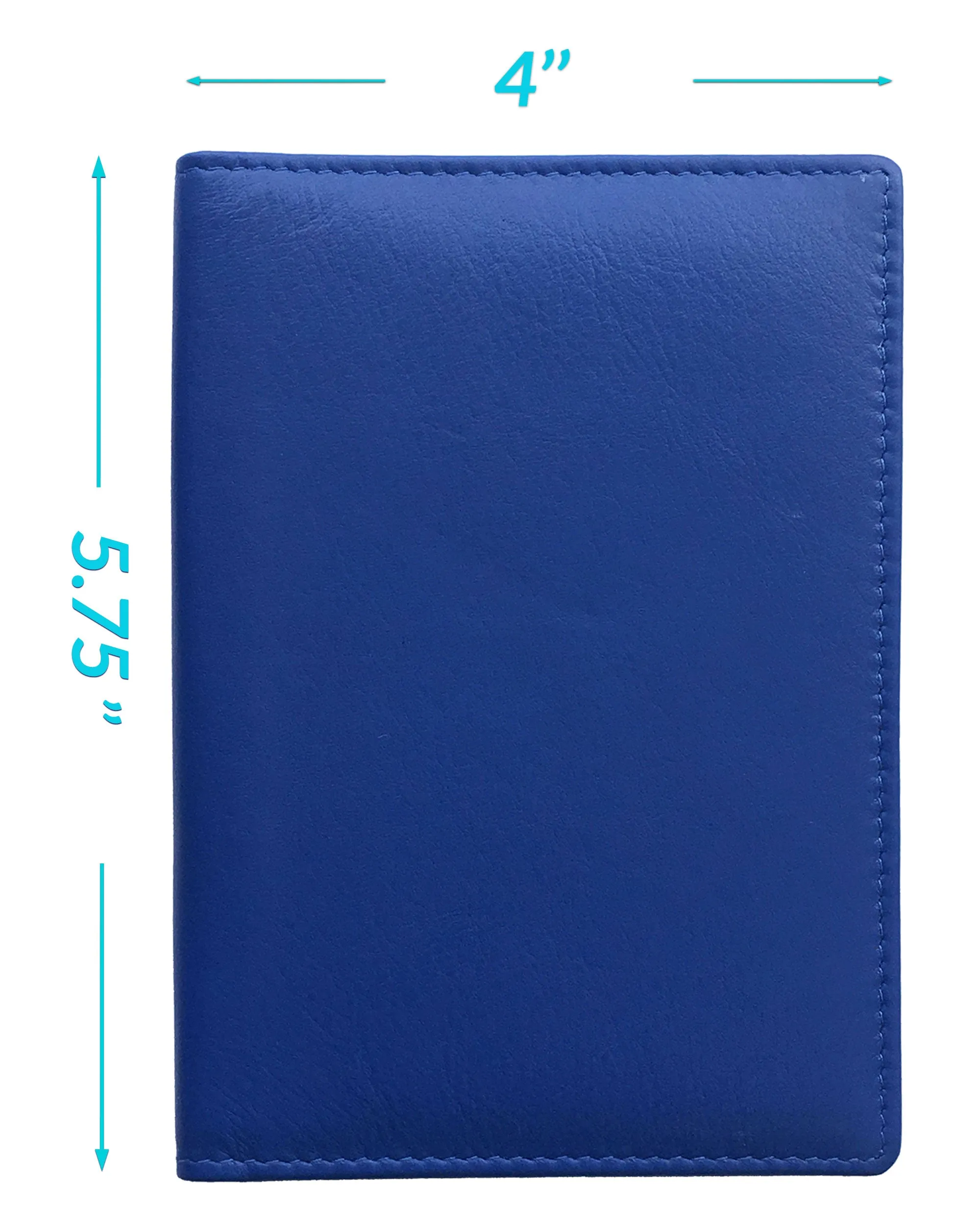 Personalized Monogrammed Leather RFID Passport Wallet and Luggage Tag
