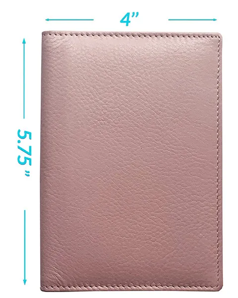 Personalized Monogrammed Leather RFID Passport Wallet and Luggage Tag