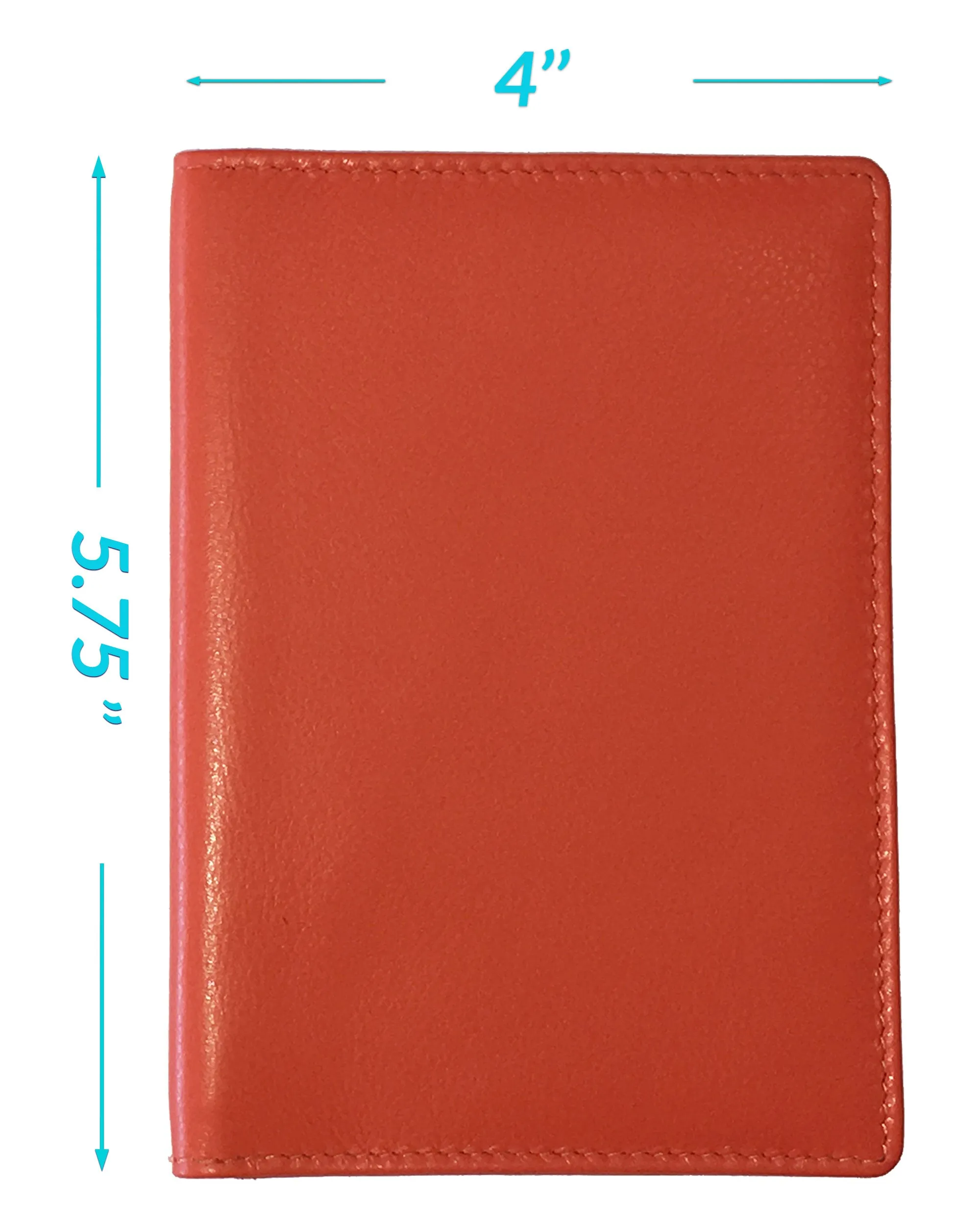Personalized Monogrammed Leather RFID Passport Wallet and Luggage Tag