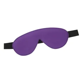 Purple Leather Blindfold