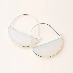 Scout Stone Prism Hoop Earring - Opalite & Silver