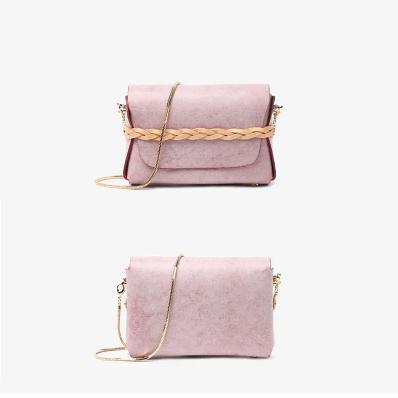 Small Womens Leather Crossbody Bags Chain Purse Shoulder Bags for Women