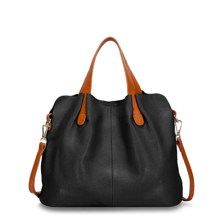 Soft Leather Tote Bag for Women - Cattle Hide Shoulder Bag | You Me Fashion