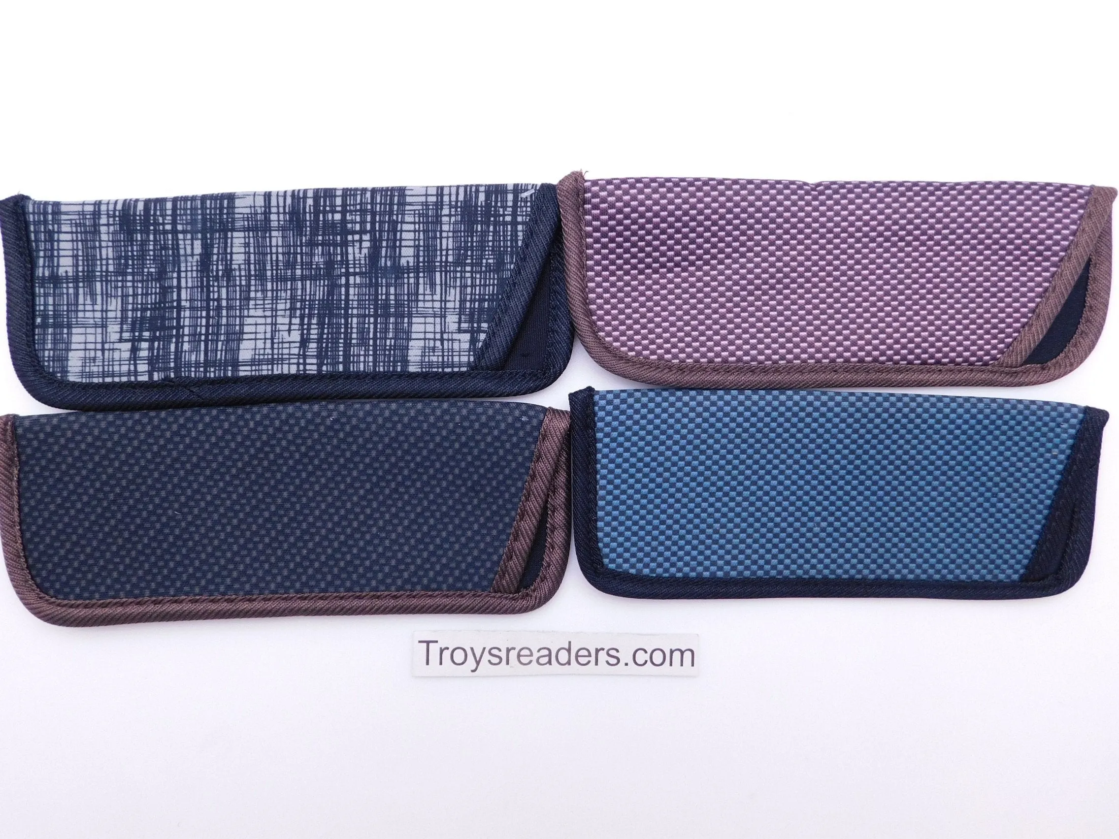 Square Pattern Neoprene Glasses Sleeve/Pouches in Four Designs