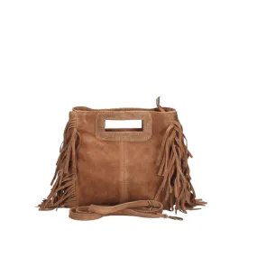 The Suede Fringed Square Bag