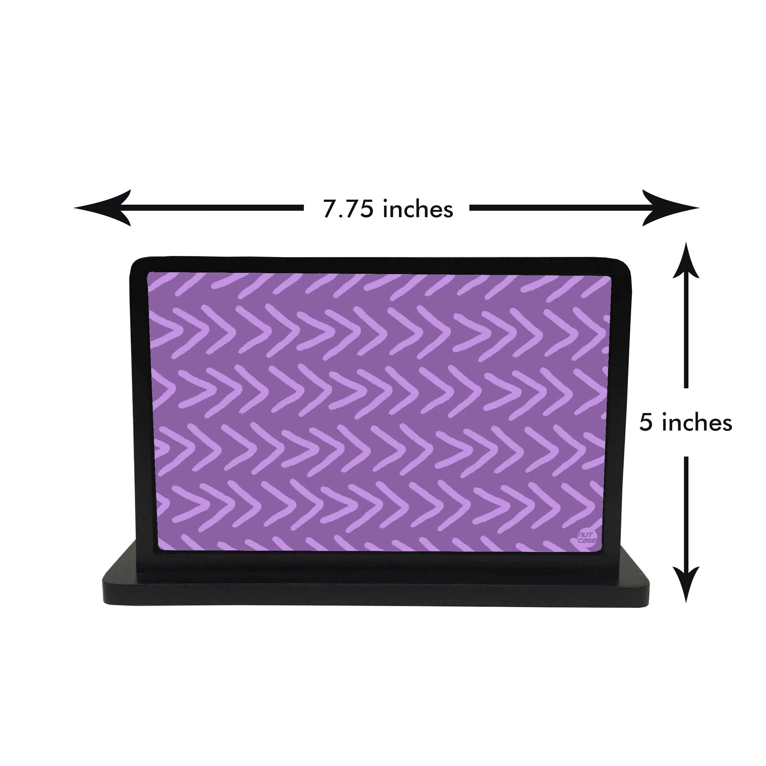 Tissue Paper Napkin Holder Stand - Pink and Purple arrows