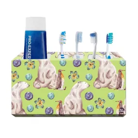 Toothbrush Holder Wall Mounted -Polar Bear Forest