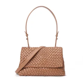 Trend4us Woven Leather Shoulder Bag