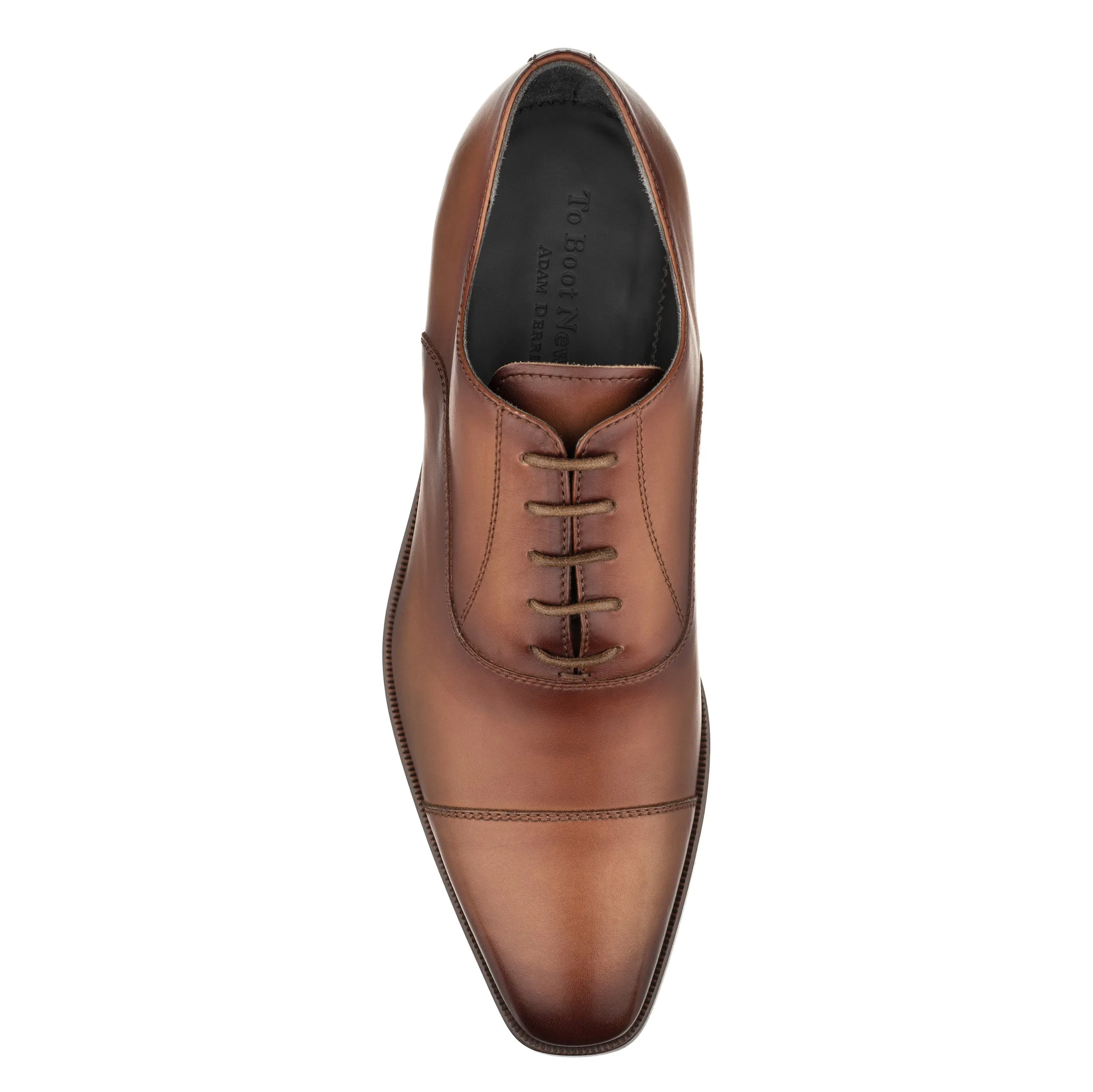 Trento Mid Brown Burnish Calf Cap Toe