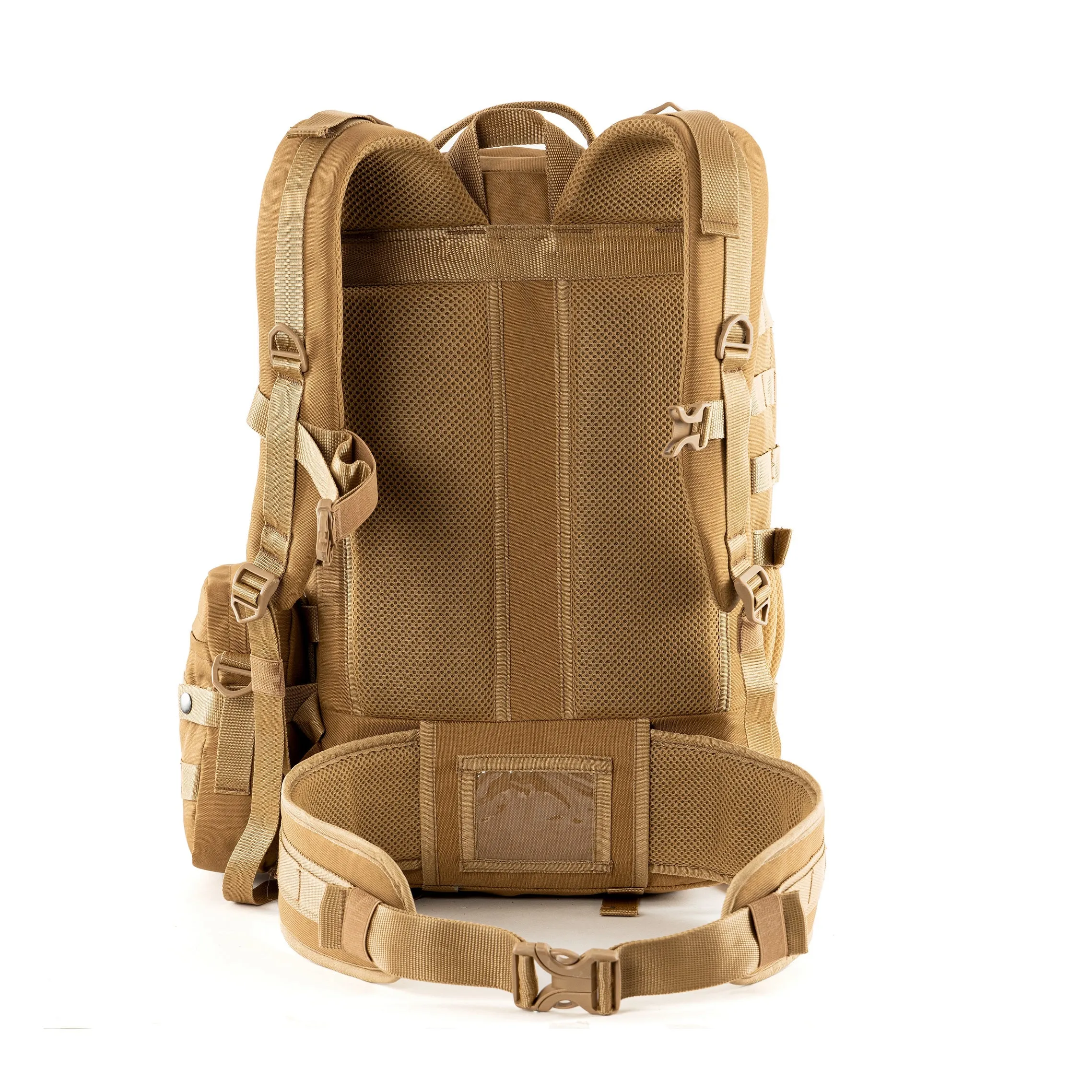 Tripole Alfa 45 Litres Military Tactical Backpack and Rucksack with Detachable Sling Bag | Rain Cover | 3 Year Warranty - Khaki