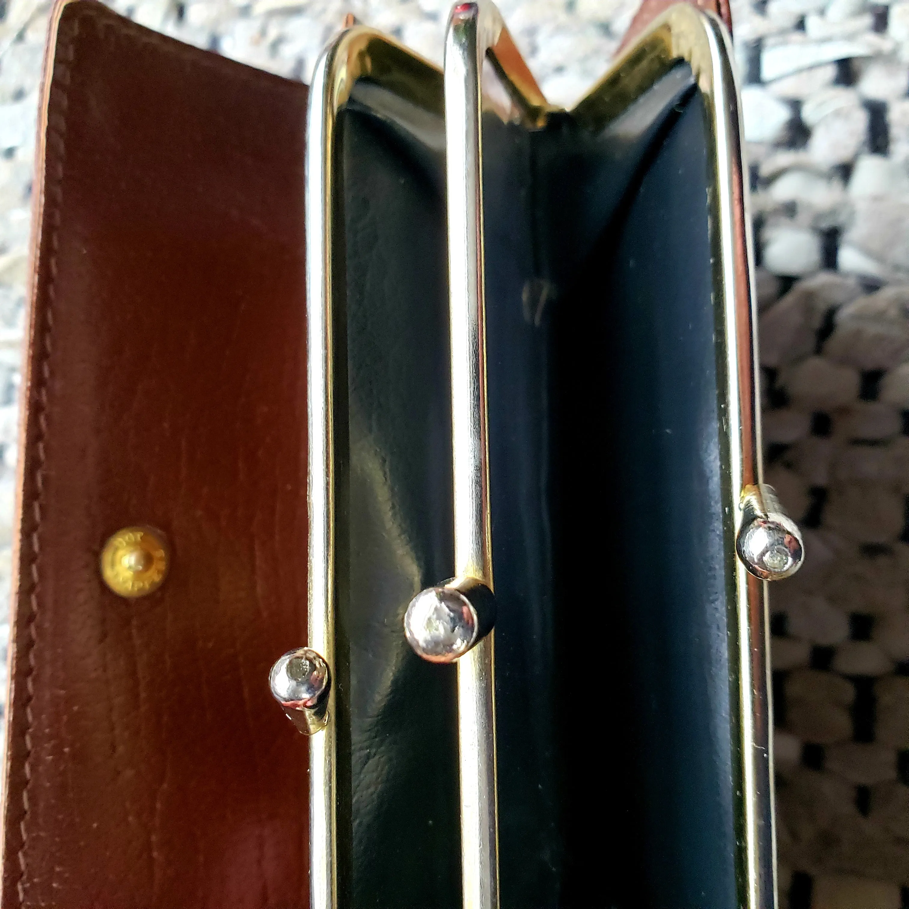 Vintage Legacy Leather clutch wallet. Made in Canada