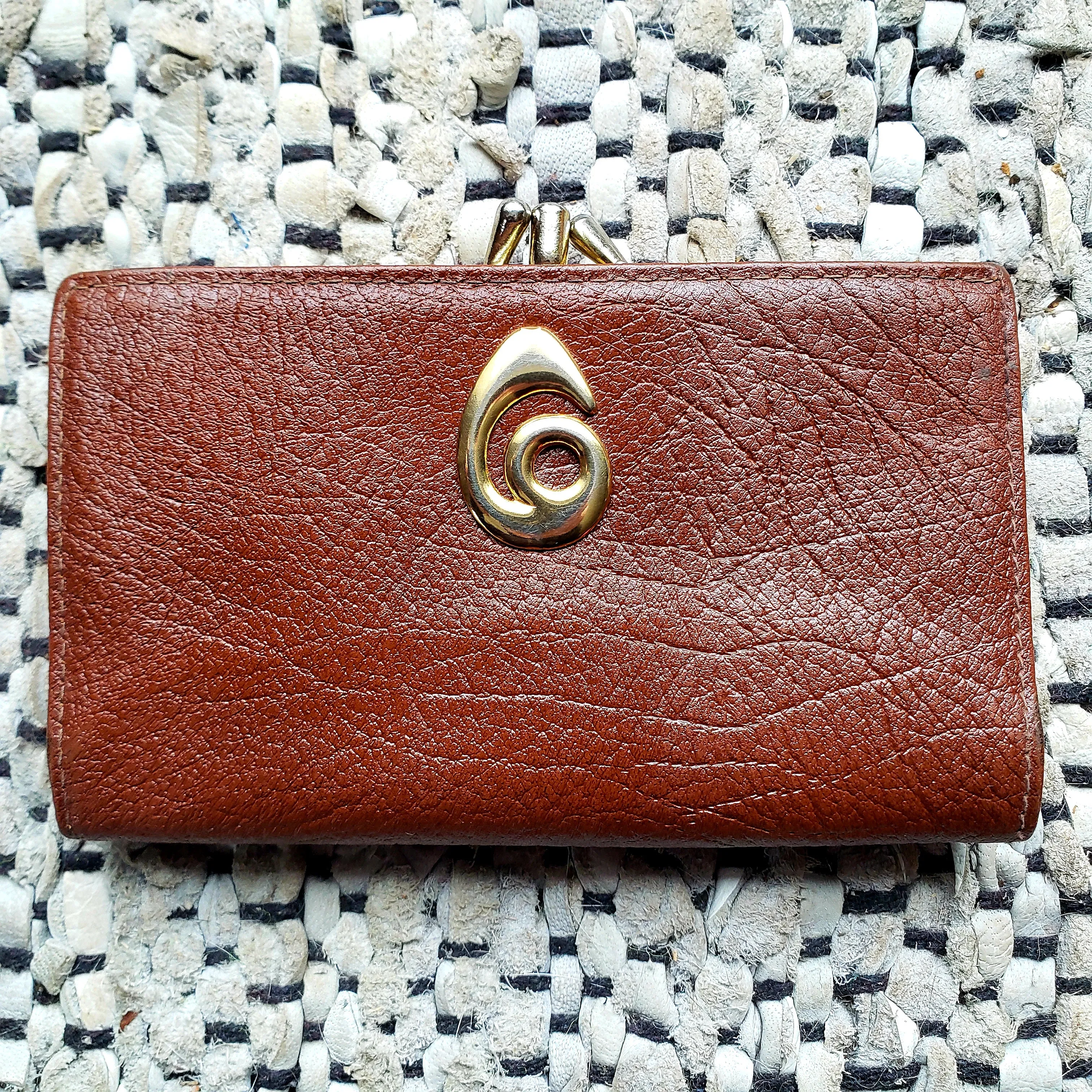 Vintage Legacy Leather clutch wallet. Made in Canada