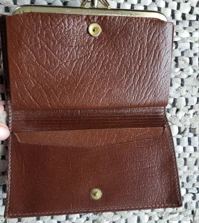 Vintage Legacy Leather clutch wallet. Made in Canada