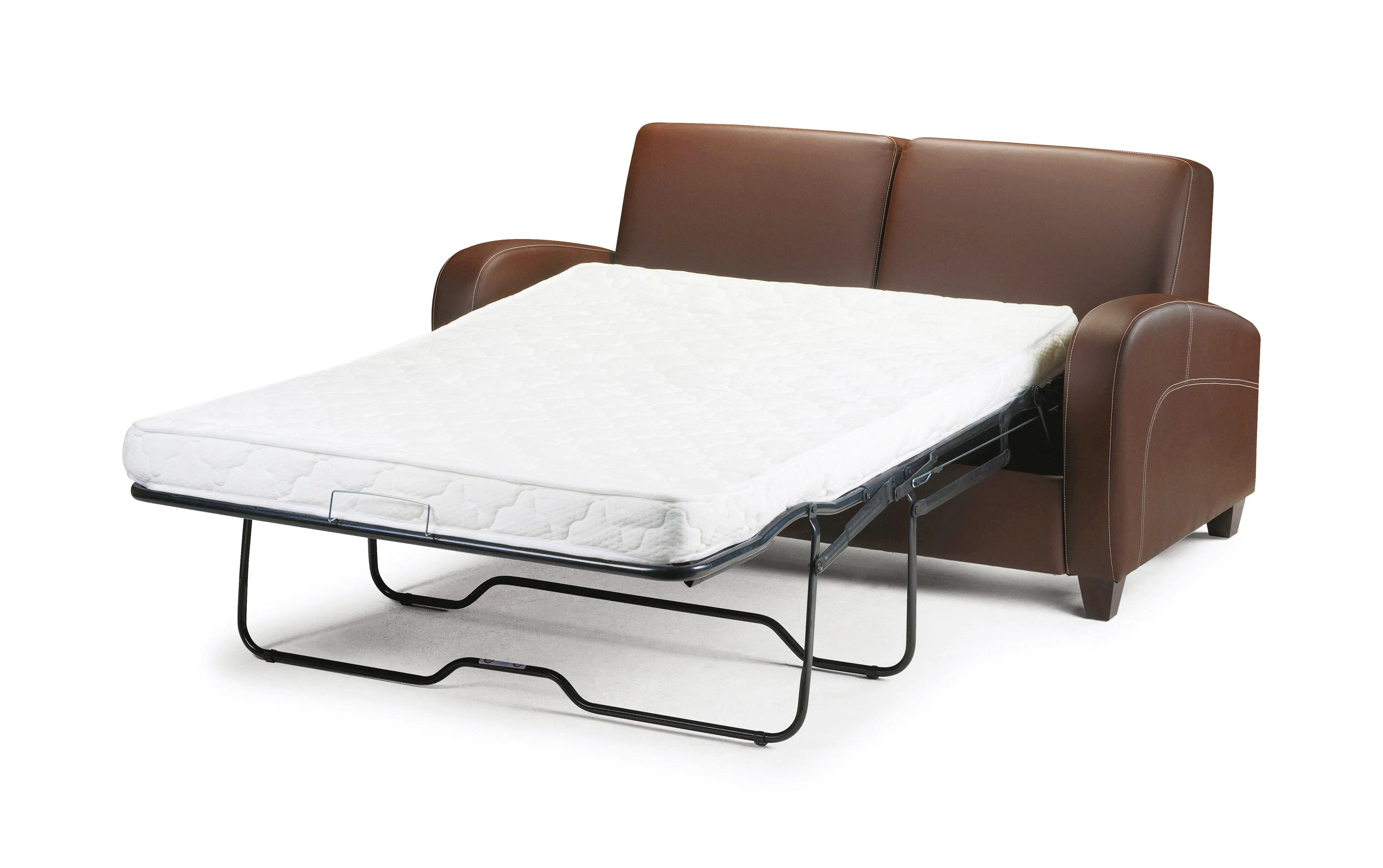 Vivo Sofabed In Chestnut Faux Leather