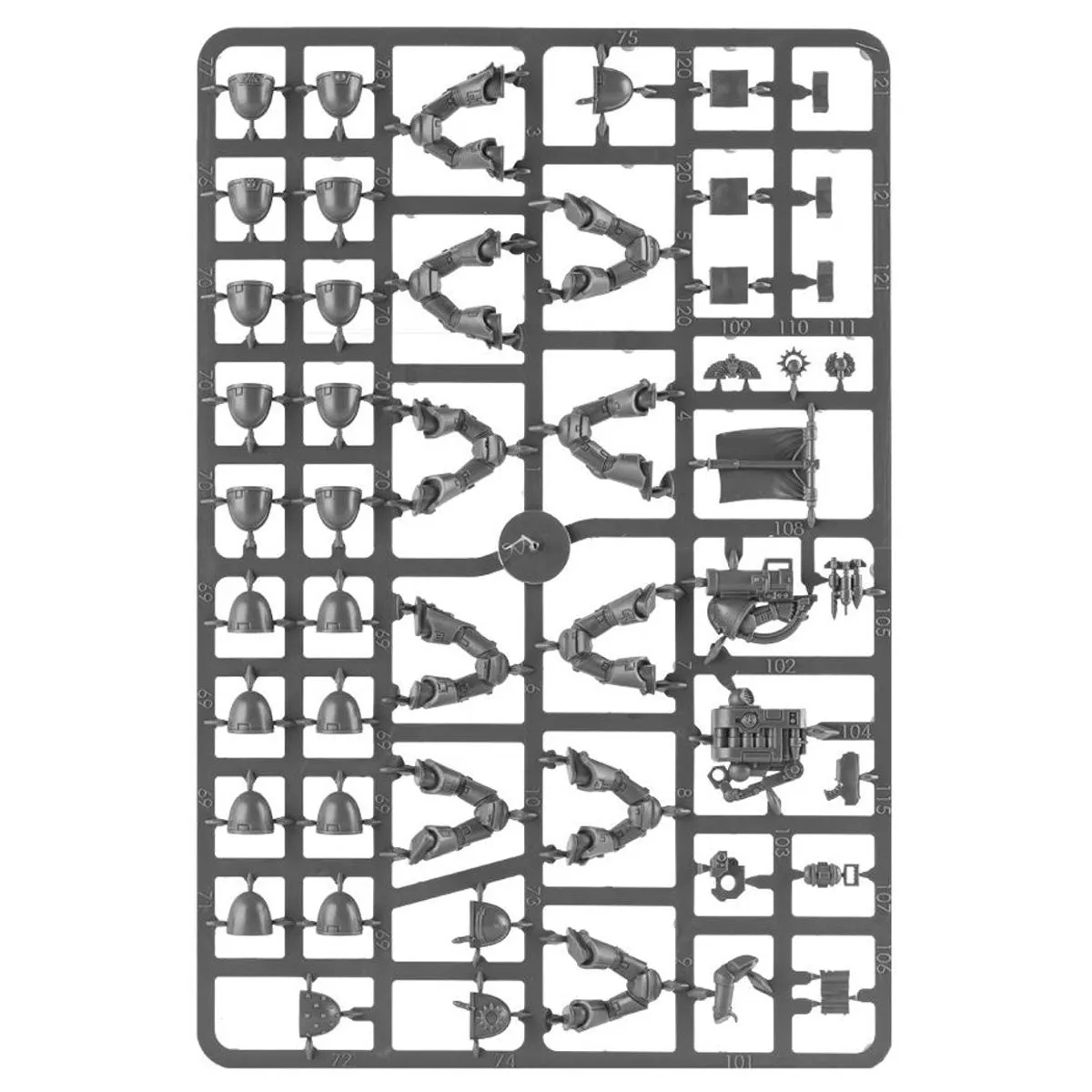 Warhammer 40,000: Space Marines Tactical Squad Miniatures Set
