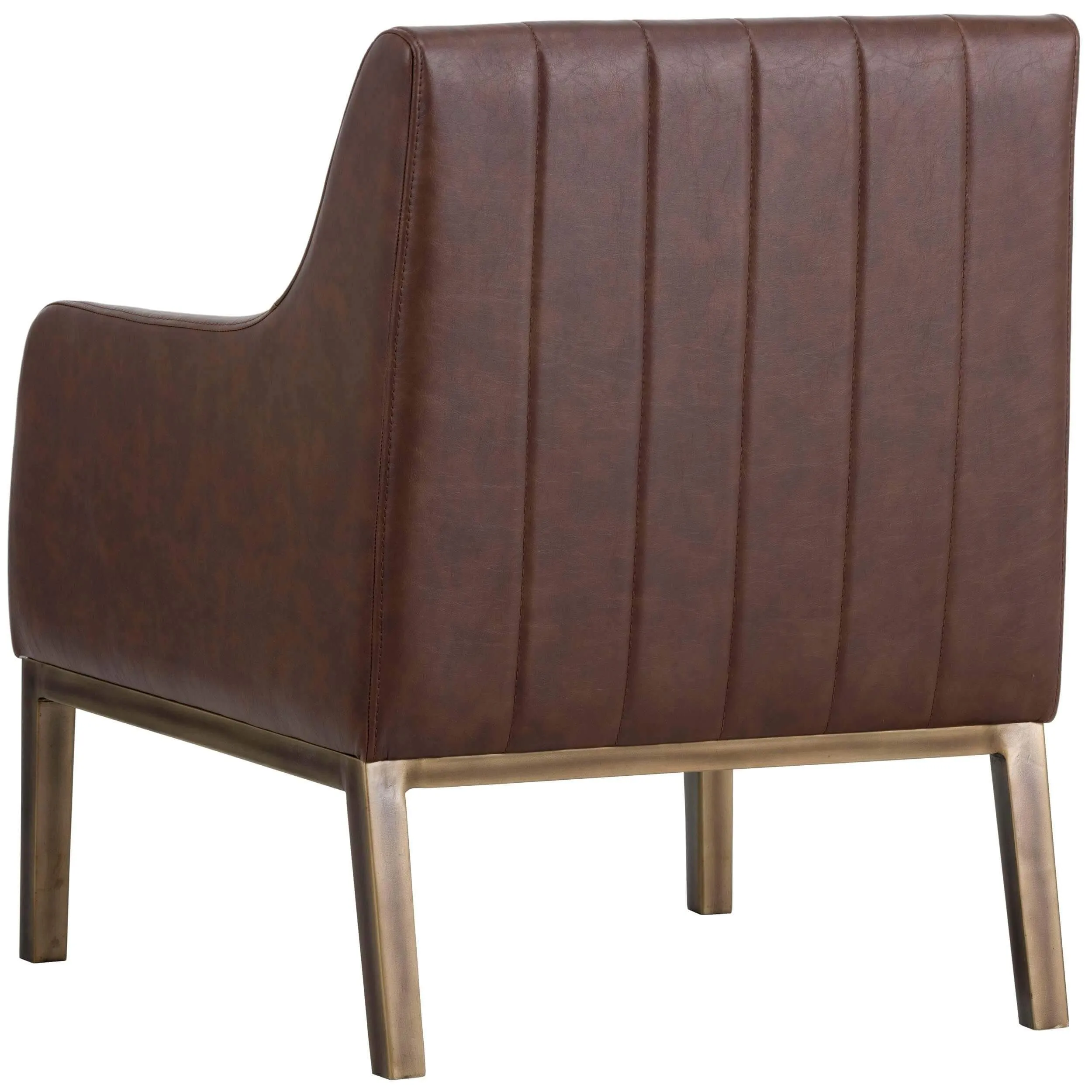 Wolfe Lounge Chair, Vintage Cognac
