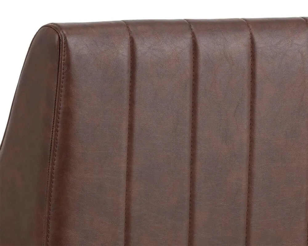 Wolfe Lounge Chair, Vintage Cognac