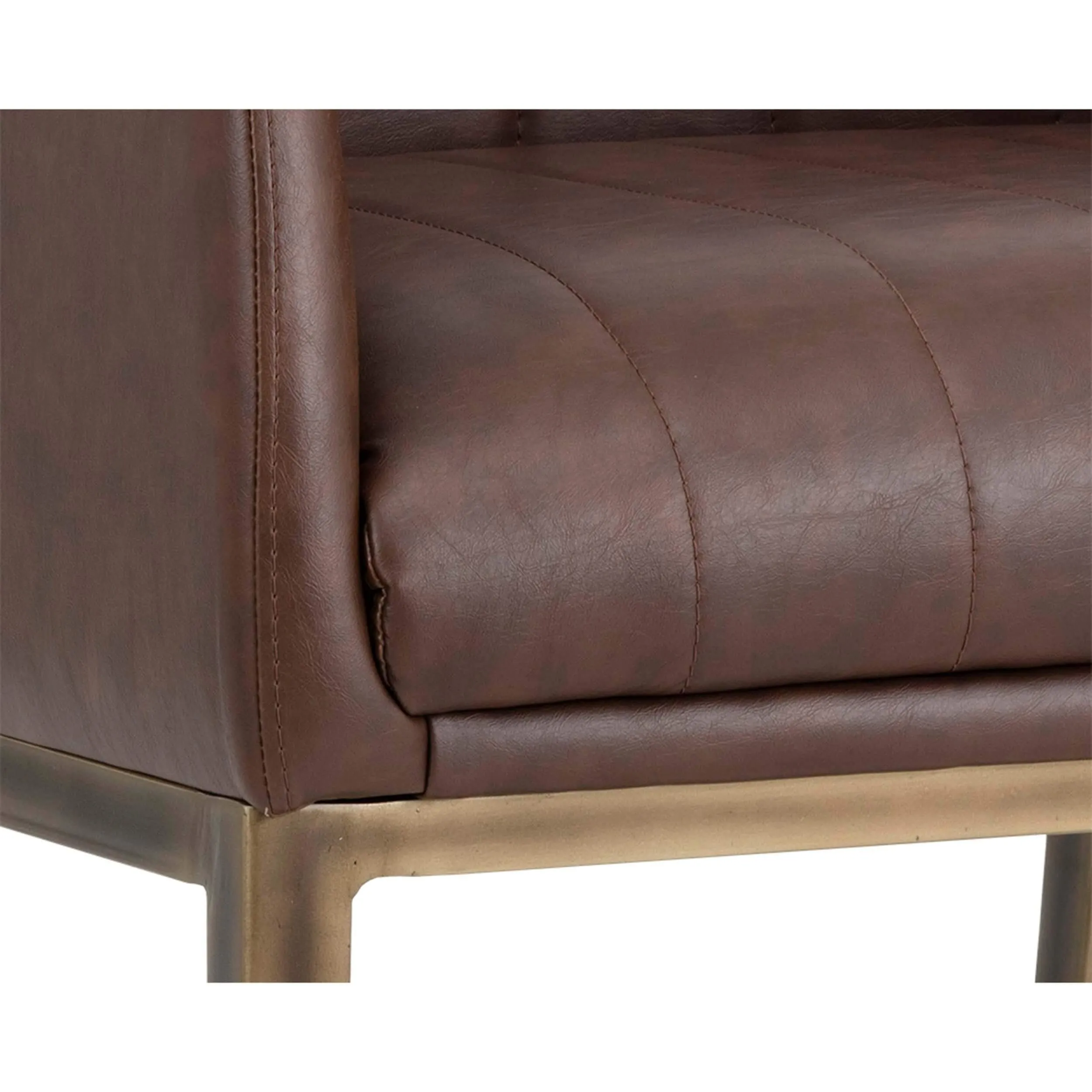 Wolfe Lounge Chair, Vintage Cognac