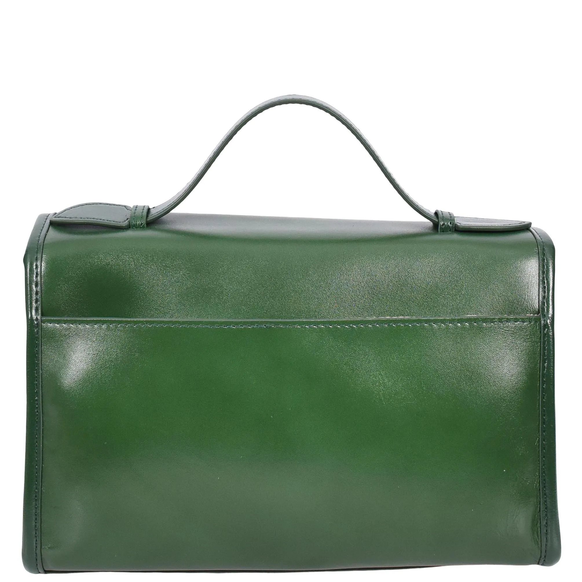 Womens Real Leather Handbag Small Cross Body Shoulder Bag Havana Green